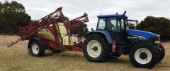 2005 TM 190 Tractor with 2007 Hardi Boomspray for sale SA Coorong