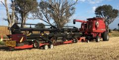 Draper front 2005 Case IH 2388 Header for sale NSW Young