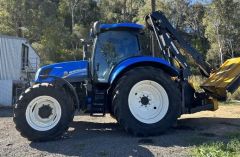 N H T6.160 Tractor with McConnel 6.5 mir Reach mower for sale Toowoomba Qld