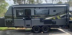 Caravan for sale Wilberforce NSW Titanium hardcore ATX 20.6 Triple bunk king bed