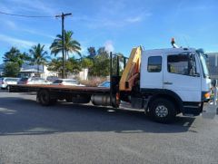 2003 Mercedes flat bed Crane Truck for sale Portsmith Qld