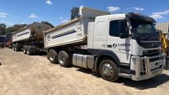 2018 VOLVO FM540 Truck with Quad Dog Trailer Bonen NSW