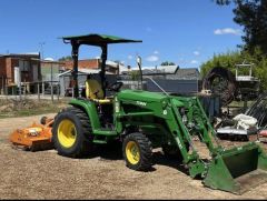 John Deere 3045R Tractor + Burder 3500 4-in-1 Loader For Sale Corryong Vic