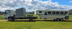 2009 Isuzu Truck &amp; 2016 Pinnacle 4 Horse Gooseneck for sale Tumblong NSW