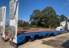 2021 LUSTEC QUAD AXLE WIENING LOW LOADER TAG TRAILER  FOR SALE Hill TOP NSW