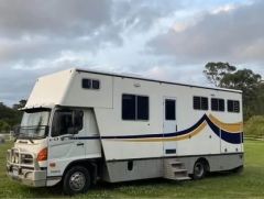 Hino FD1J 2009 3 HAL Horse Truck with Living for sale Dural NSW