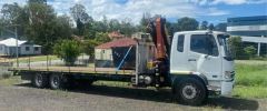 2009 Mitsubishi Fuso Canter 14 Crane Truck for sale Sadliers Crossing Qld
