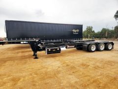 12/2019 Vawdrey drop deck skel trailer for sale Kyneton Vic