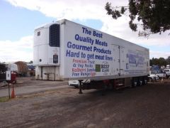 Refrigerated Mobile Butcher Trailer Business for sale WA Tapping