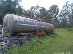 25000 ltr Stainless Steel Water Tanker Trailer for sale Greenbank Qld