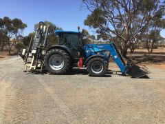 2021 Landini Powerfarm 110 Tractor &amp; Loader &amp; Elgra Post Driver Mannum SA