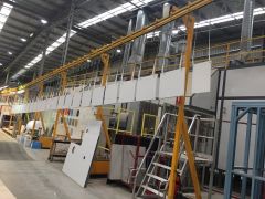Automatic MDF Powder coating line Plant  Equipment for sale Vic Tullamarine