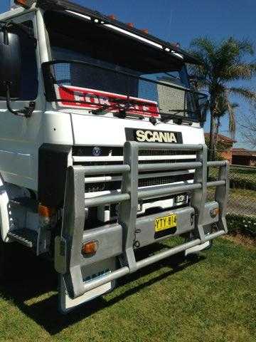 P93m Scania Prime Mover Truck and Drop Deck Trailer Truck for sale NSW