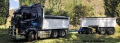 2014 Scania Tipper Truck Hamelex White Tipper Trailer For Sale NSW Gilmore