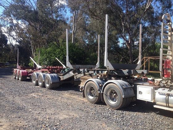 Kennedy A &amp; B Log Jinkers trailers for sale Taggerty Vic