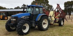  2007 Hardi Boomspray  with 2005 TM 190 Tractor for sale SA Coorong
