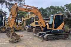 2016 Hyundai Robex 80CR-9 Crawler Excavator for sale Castlemaine Vic